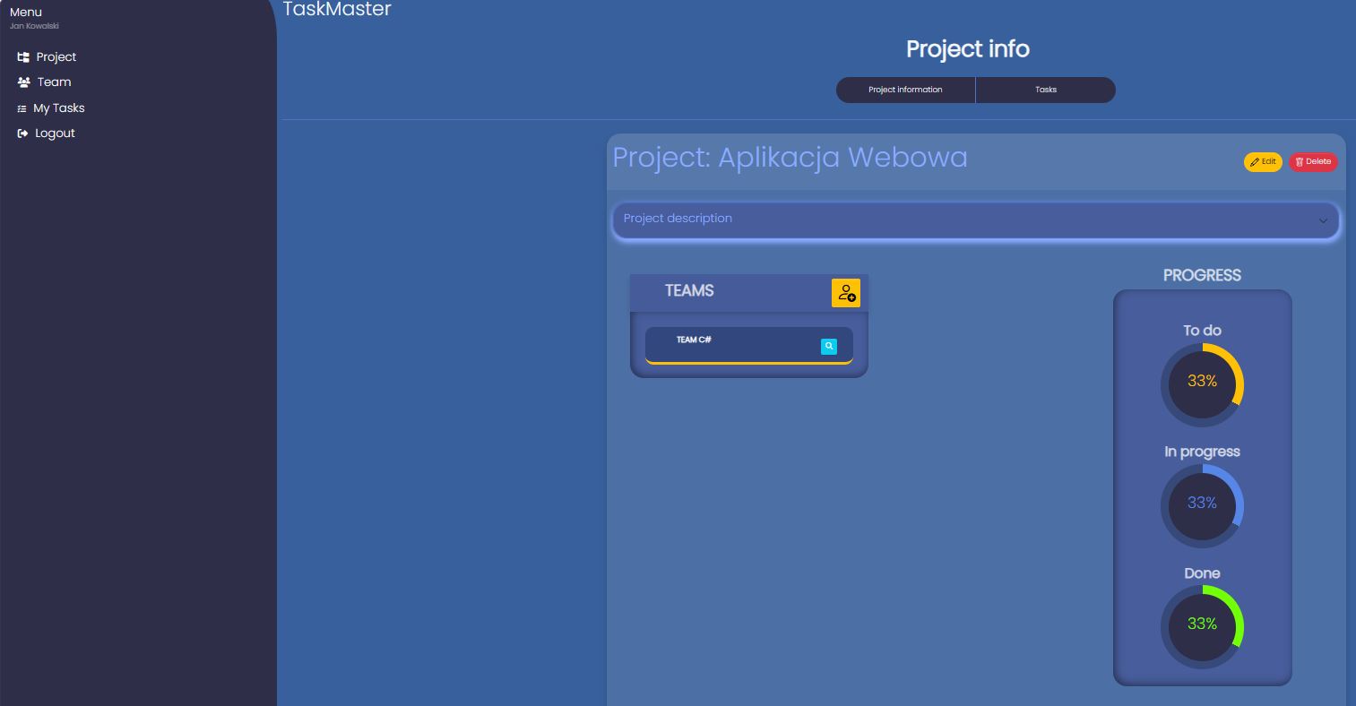 Projekt WebTask Master kurs C#/.NET - infoShare Academy Blog